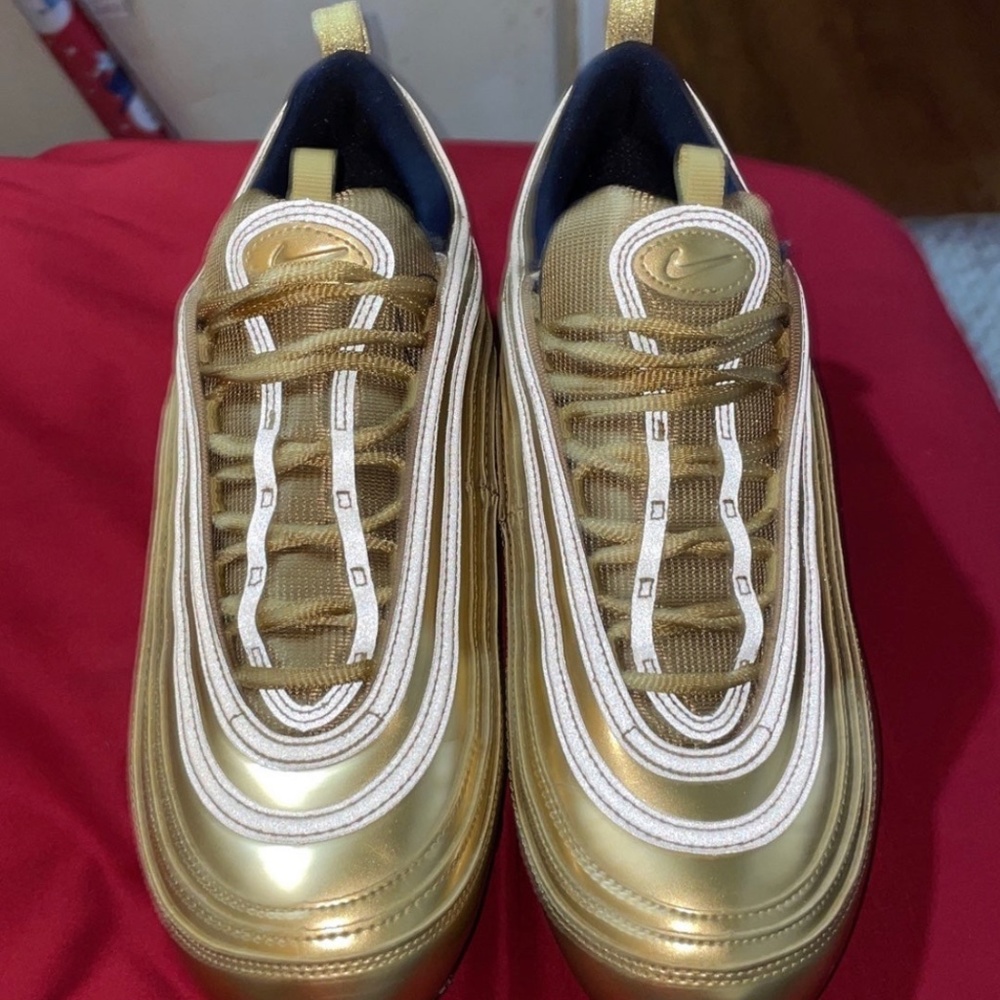 Nike Air Max 97 Shoes in Metallic Gold